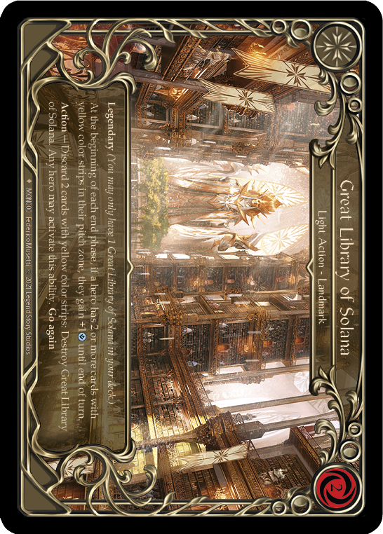 Great Library of Solana [MON000-CF] (Monarch)  1st Edition Cold Foil - PCA Designer Toys