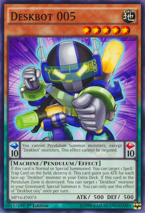 Deskbot 005 [MP16-EN075] Common - PCA Designer Toys