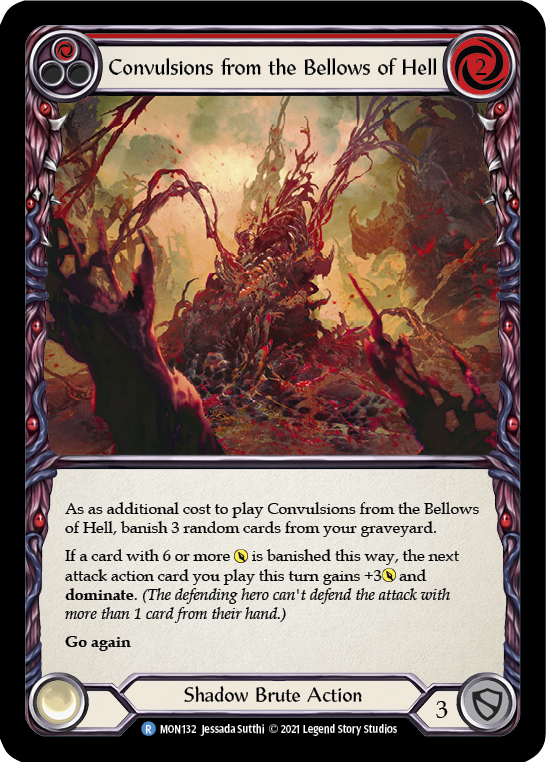 Convulsions from the Bellows of Hell (Red) [MON132] (Monarch)  1st Edition Normal - PCA Designer Toys