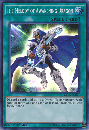 The Melody of Awakening Dragon [CROS-EN091] Super Rare - PCA Designer Toys