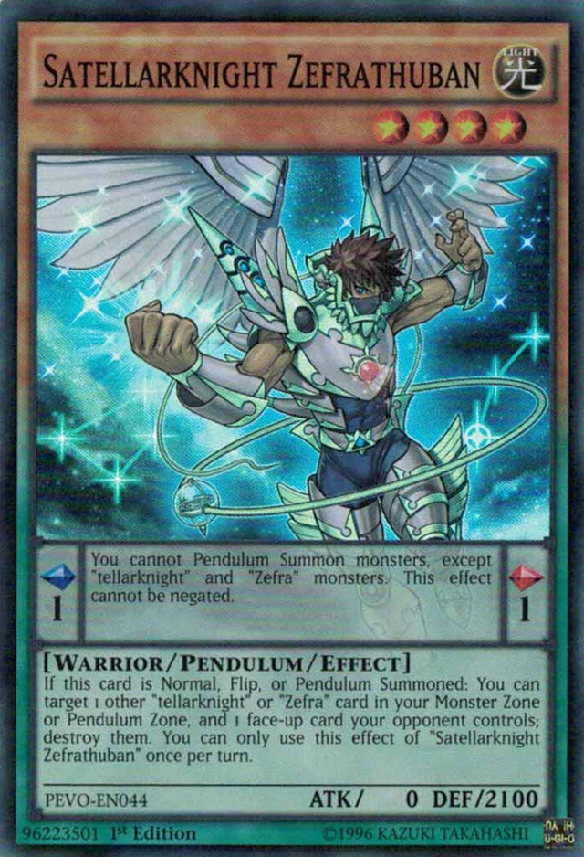 Satellarknight Zefrathuban [PEVO-EN044] Super Rare - PCA Designer Toys