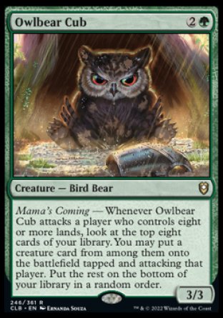 Owlbear Cub [Commander Legends: Battle for Baldur's Gate] - PCA Designer Toys