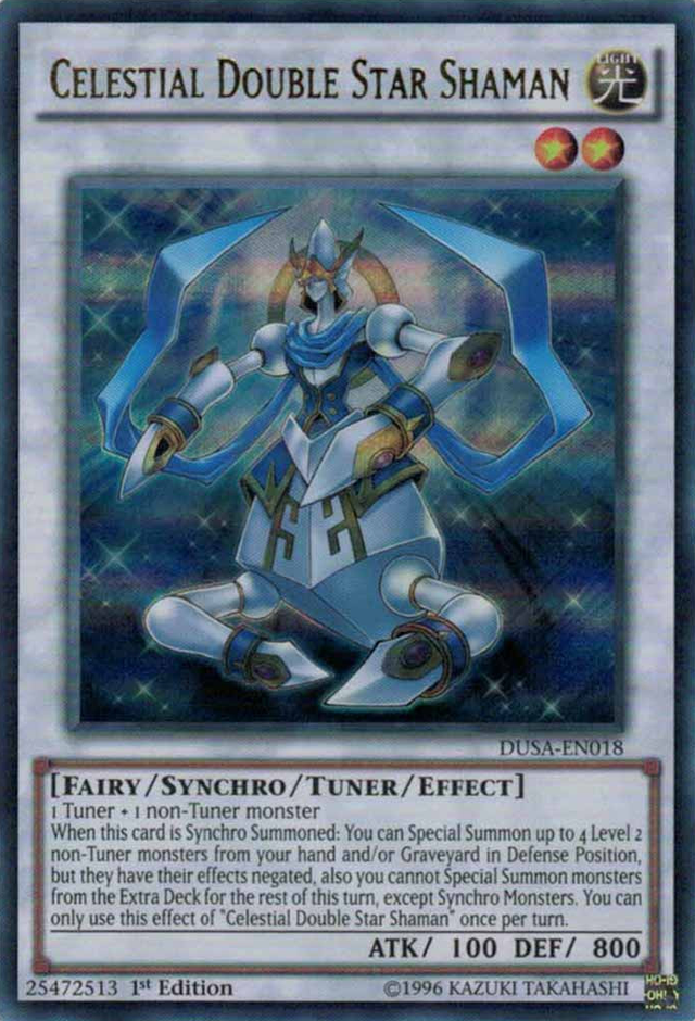 Celestial Double Star Shaman [DUSA-EN018] Ultra Rare - PCA Designer Toys