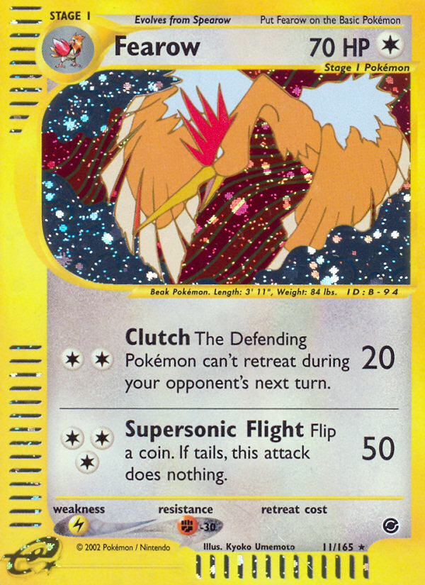 Fearow (11/165) [Expedition: Base Set] - PCA Designer Toys