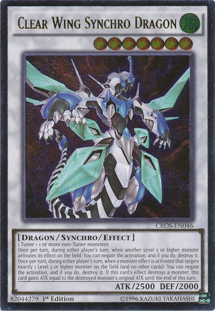 Clear Wing Synchro Dragon (UTR) [CROS-EN046] Ultimate Rare - PCA Designer Toys