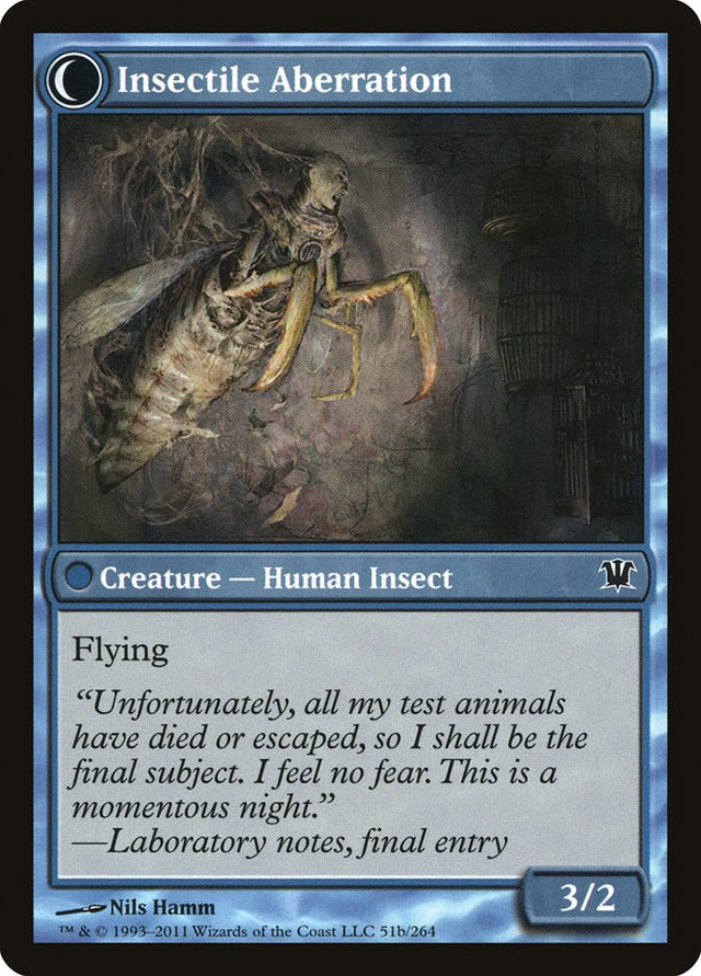 Delver of Secrets // Insectile Aberration [Innistrad] - PCA Designer Toys
