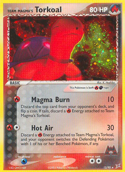 Team Magma's Torkoal (12/95) [EX: Team Magma vs Team Aqua] - PCA Designer Toys