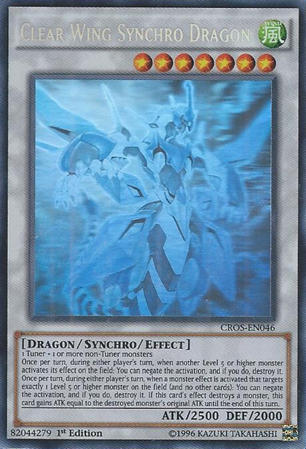 Clear Wing Synchro Dragon (Ghost Rare) [CROS-EN046] Ghost Rare - PCA Designer Toys