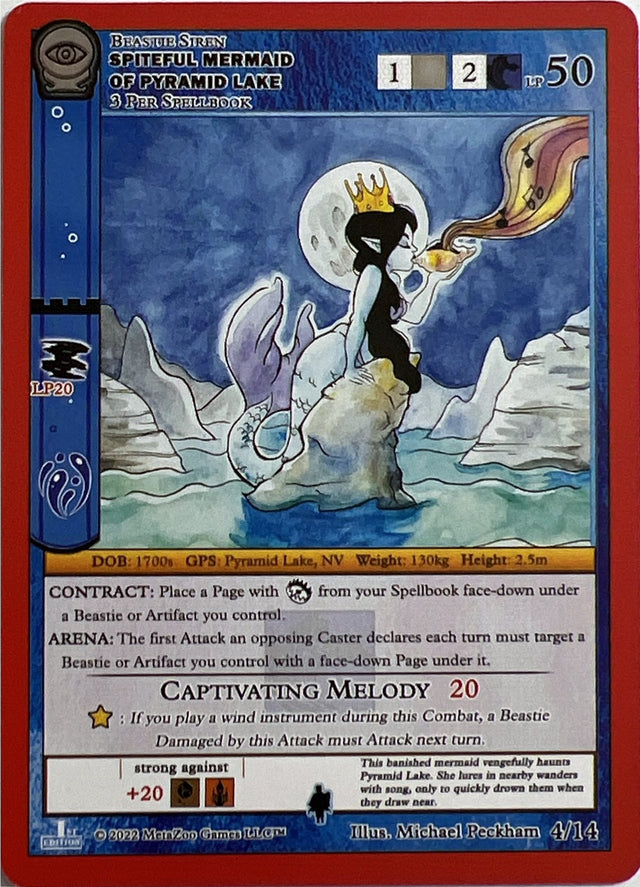 Spiteful Mermaid of Pyramid Lake [Seance: First Edition Release Event Deck] - PCA Designer Toys