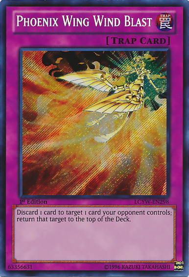Phoenix Wing Wind Blast [LCYW-EN298] Secret Rare - PCA Designer Toys