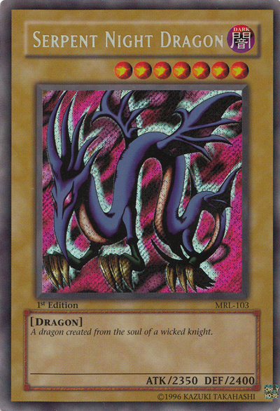 Serpent Night Dragon [MRL-103] Secret Rare - PCA Designer Toys