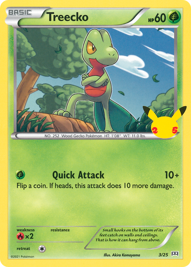Treecko (3/25) [McDonald's 25th Anniversary] - PCA Designer Toys