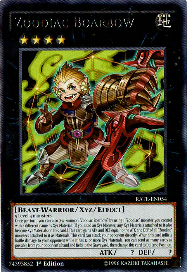 Zoodiac Boarbow [RATE-EN054] Rare - PCA Designer Toys