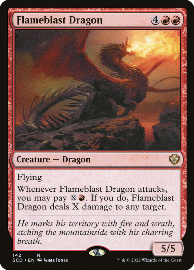 Flameblast Dragon [Starter Commander Decks] - PCA Designer Toys
