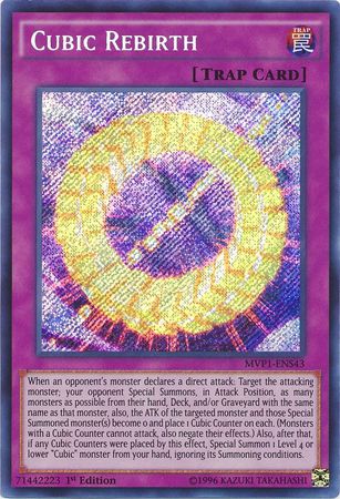 Cubic Rebirth [MVP1-ENS43] Secret Rare - PCA Designer Toys
