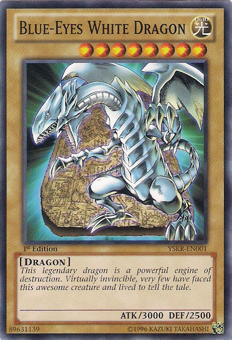 Blue-Eyes White Dragon [YSKR-EN001] Common - PCA Designer Toys
