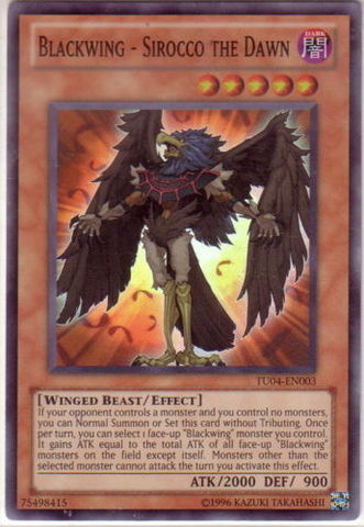 Blackwing - Sirocco the Dawn [TU04-EN003] Super Rare - PCA Designer Toys