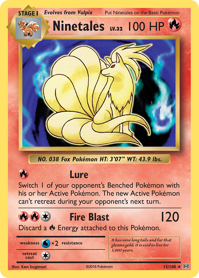Ninetales (15/108) [XY: Evolutions] - PCA Designer Toys
