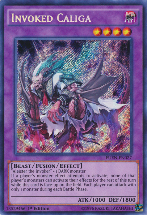 Invoked Caliga [FUEN-EN027] Secret Rare - PCA Designer Toys