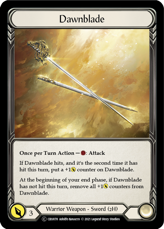 Dawnblade [U-CRU078] (Crucible of War Unlimited)  Unlimited Rainbow Foil - PCA Designer Toys