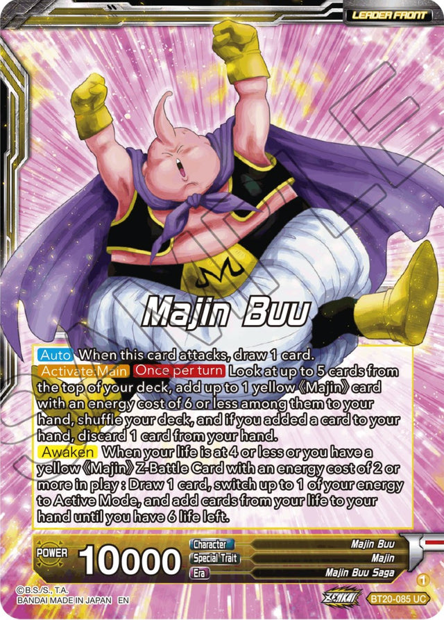 Majin Buu // Majin Buu, Absorption Complete (BT20-085) [Power Absorbed Prerelease Promos] - PCA Designer Toys