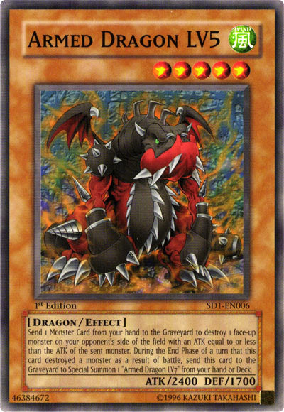 Armed Dragon LV5 [SD1-EN006] Common - PCA Designer Toys