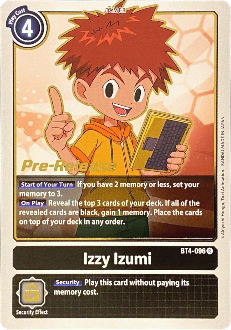 Izzy Izumi [BT4-096] [Great Legend Pre-Release Promos]