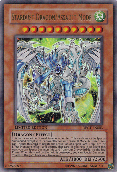Stardust Dragon/Assault Mode [DPCT-EN003] Ultra Rare - PCA Designer Toys