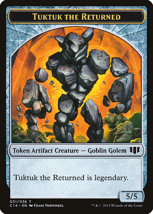 Daretti, Scrap Savant Emblem // Tuktuk the Returned Double-sided Token [Commander 2014 Tokens] - PCA Designer Toys