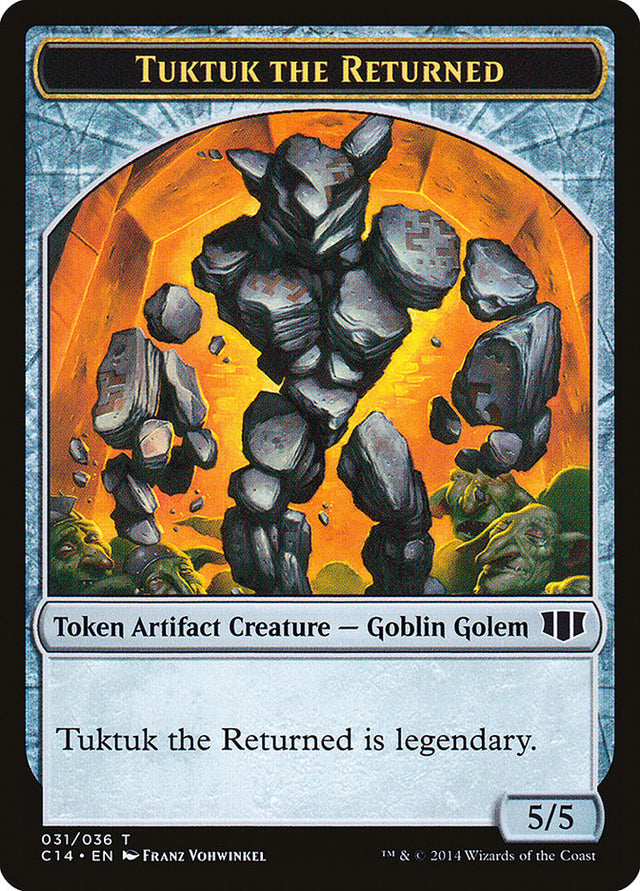 Daretti, Scrap Savant Emblem // Tuktuk the Returned Double-sided Token [Commander 2014 Tokens] - PCA Designer Toys