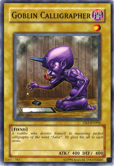 Goblin Calligrapher [DR3-EN004] Common - PCA Designer Toys