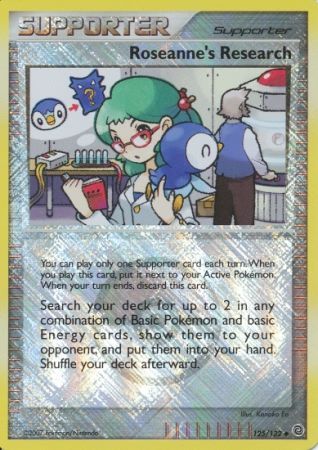 Roseanne's Research (125/132) (League Promos) [Diamond & Pearl: Secret Wonders] - PCA Designer Toys