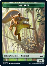 Squirrel // Thopter (008) Double-sided Token [Double Masters Tokens] - PCA Designer Toys