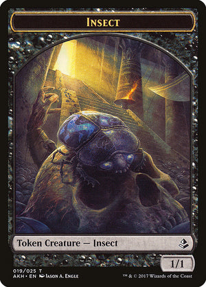 Sacred Cat // Insect Double-sided Token [Amonkhet Tokens]
