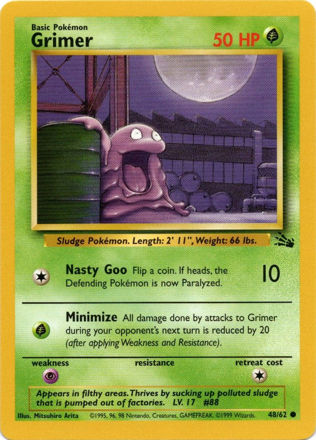 Grimer (48/62) [Fossil Unlimited] - PCA Designer Toys