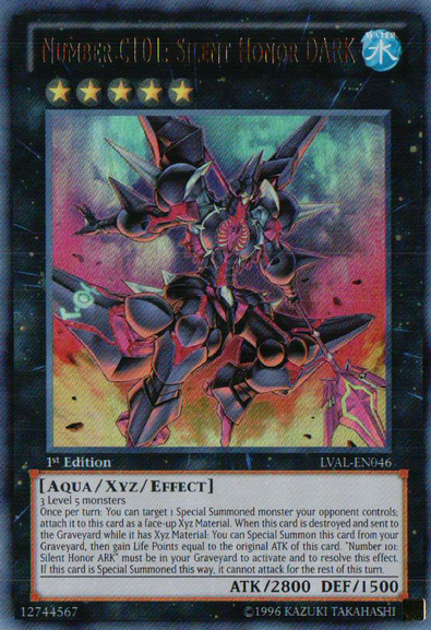 Number C101: Silent Honor DARK [LVAL-EN046] Ultra Rare - PCA Designer Toys