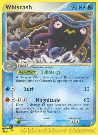 Whiscash (48/97) [EX: Dragon] - PCA Designer Toys
