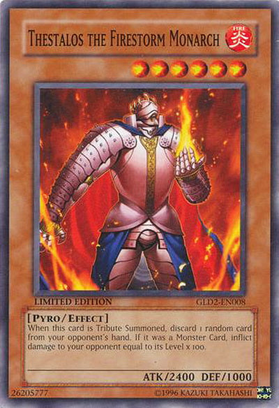 Thestalos the Firestorm Monarch [GLD2-EN008] Common - PCA Designer Toys