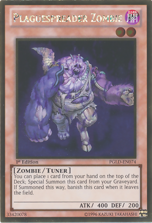 Plaguespreader Zombie [PGLD-EN074] Gold Rare - PCA Designer Toys