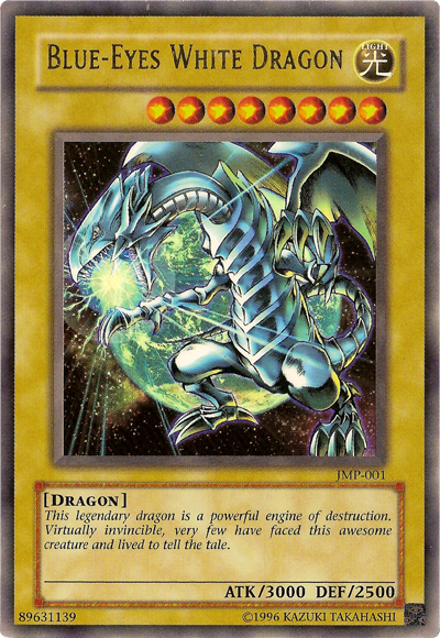 Blue-Eyes White Dragon [JMP-001] Ultra Rare - PCA Designer Toys