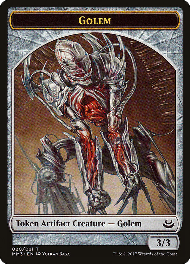 Golem Token [Modern Masters 2017 Tokens] - PCA Designer Toys
