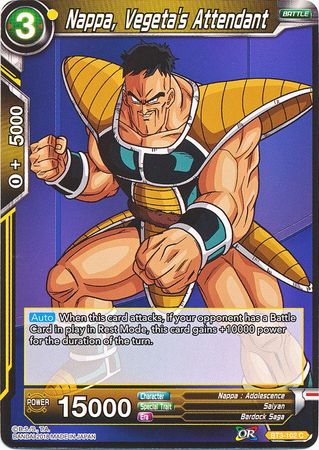 Nappa, Vegeta's Attendant (BT3-102) [Cross Worlds] - PCA Designer Toys