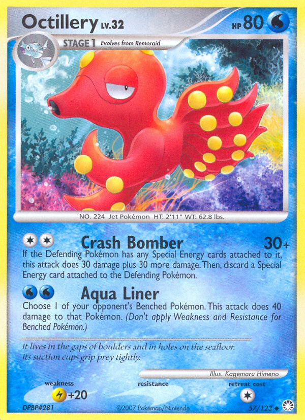 Octillery (57/123) [Diamond & Pearl: Mysterious Treasures] - PCA Designer Toys