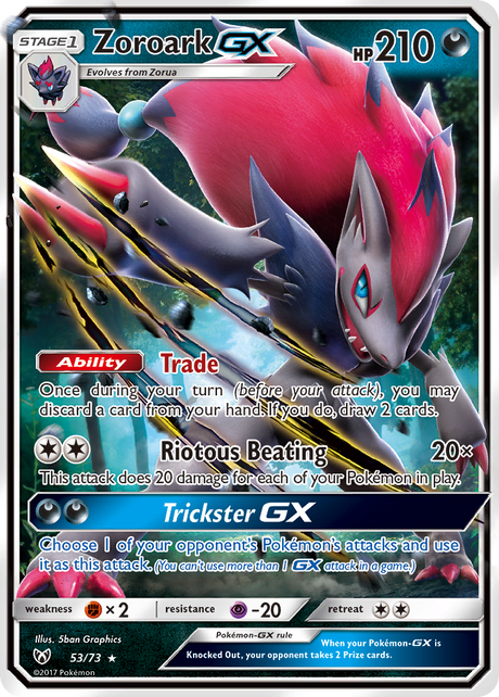 Zoroark GX (53/73) [Sun & Moon: Shining Legends] - PCA Designer Toys