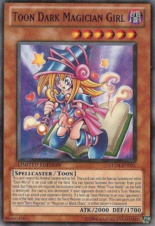 Toon Dark Magician Girl [GLD4-EN015] Common - PCA Designer Toys