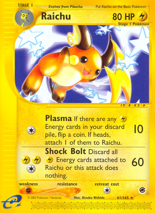 Raichu (61/165) [Expedition: Base Set] - PCA Designer Toys