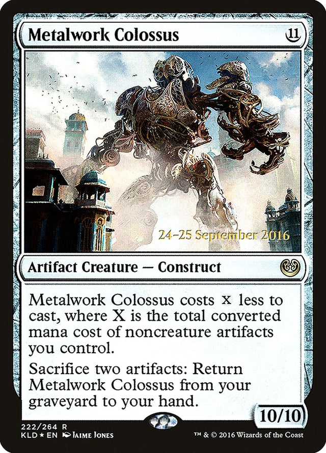 Metalwork Colossus [Kaladesh Prerelease Promos] - PCA Designer Toys