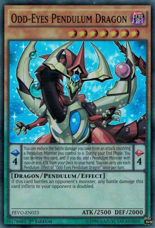 Odd-Eyes Pendulum Dragon [PEVO-EN023] Super Rare - PCA Designer Toys