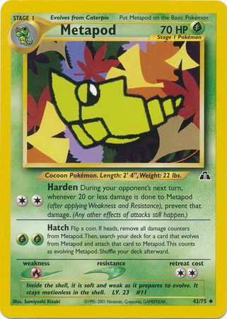 Metapod (42/75) [Neo Discovery Unlimited] - PCA Designer Toys