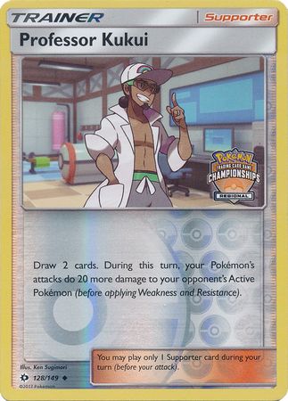 Professor Kukui (128/149) (Regional Championship Promo) [Sun & Moon: Base Set] - PCA Designer Toys